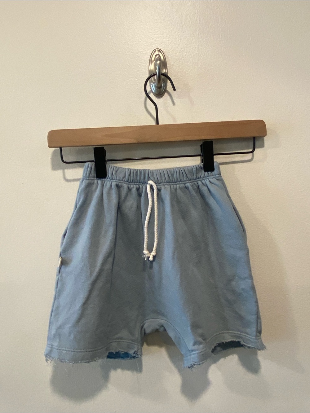 Childhoods clothing boy shorts size 6/7 Carolina blue 100% cotton